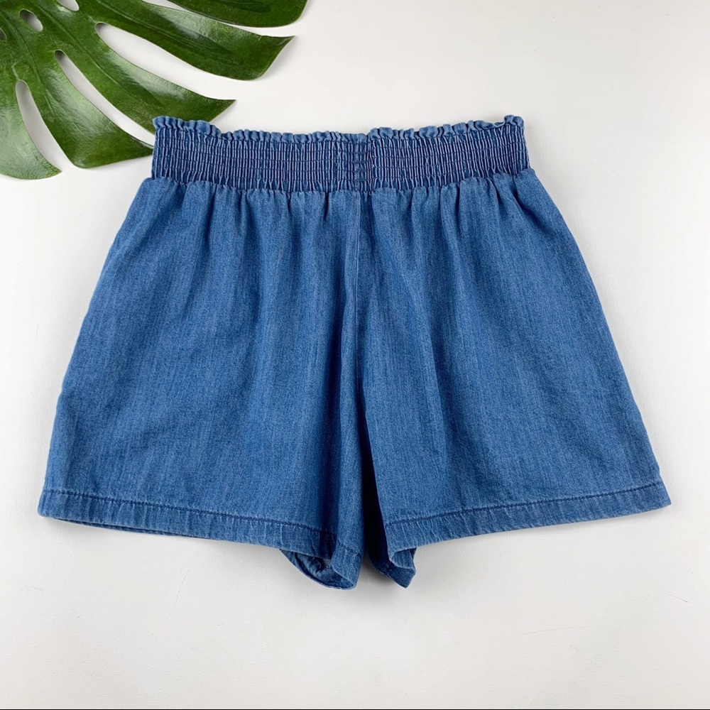 Universal Thread Lightweight Pull On Denim Shorts Pockets High Rise S